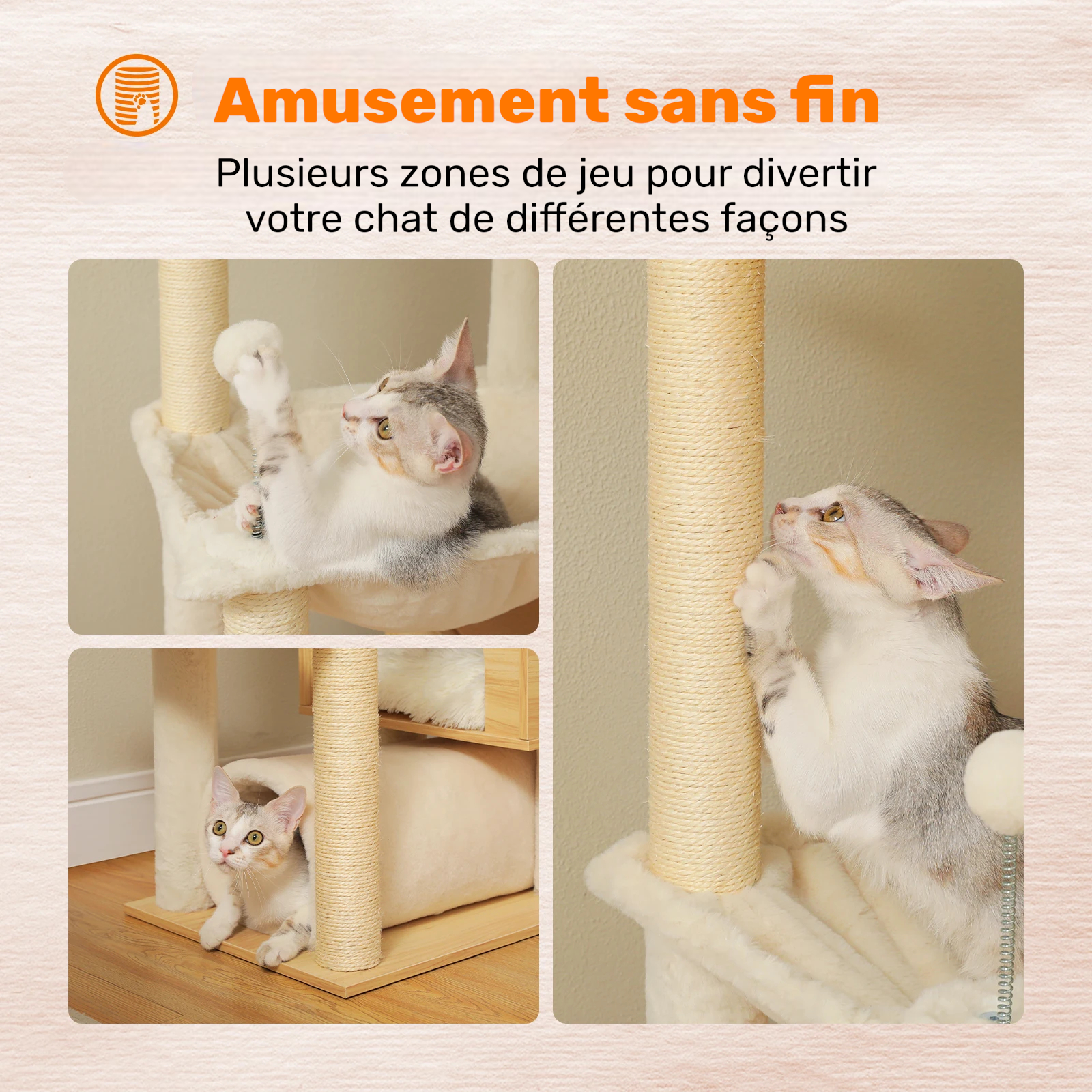 Arbre à Chat en Bois