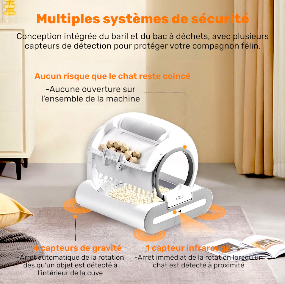 Bac à litière chat Automatique